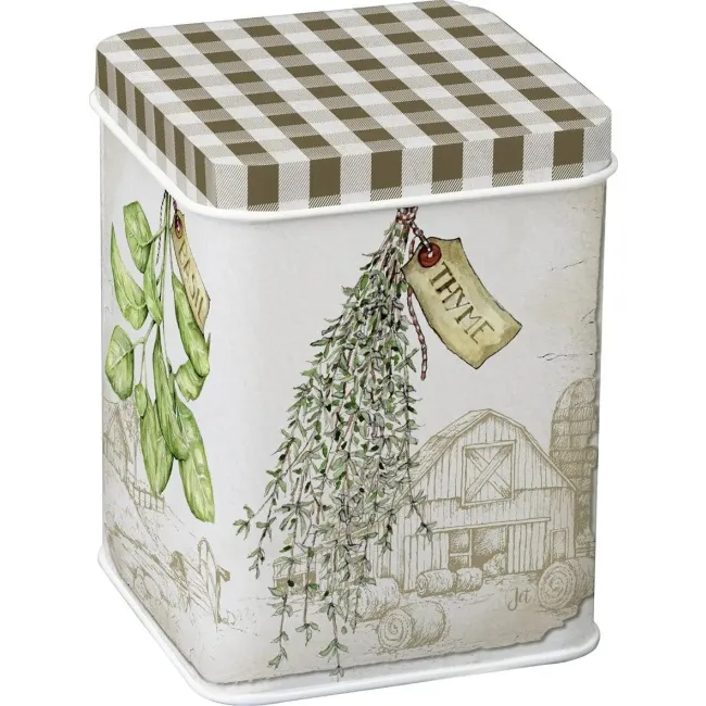Puszka 10x7,5cm Basil cream