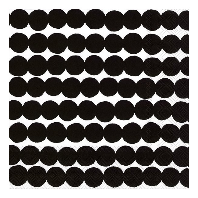 Napkins 33x33cm Rasymatto Black (Set of 20)