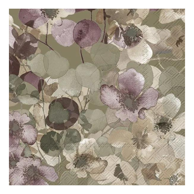 Napkins 33x33cm Bluna Mauve (Set of 20)