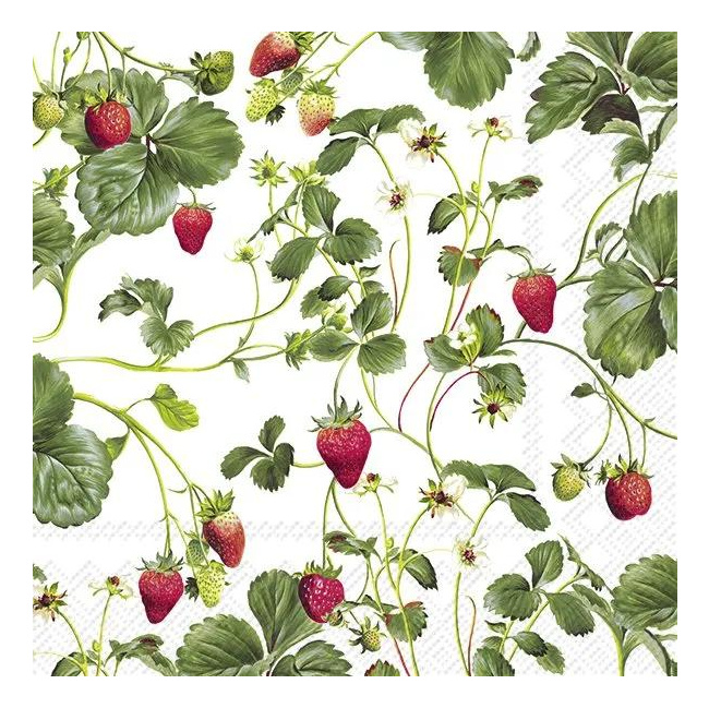Napkins 33x33cm Erdbeere (Set of 20)