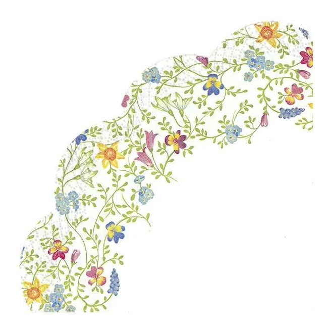 Round Napkins 34cm Pretty in Spring (Set of 12)