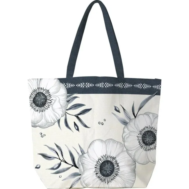 Bag 45x15x35cm Holly Flower Cream