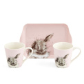 Komplet Wrendale Designs 2 kubków 180ml + Taca Bathtime mug & tray