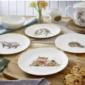 Wrendale Designs Plate 21cm Breakfast Badger - 3