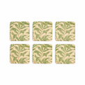 Set of 6 Placemats Morris & Co. 10.5x10.5cm Willow Boughs Green - 1