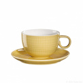 Voyage Yellow Cup with Saucer 200ml for Coffee/Tea - 1