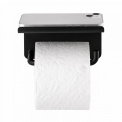 Uchwyt Modo na papier toaletowy z półką black - 3