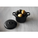 Small Black Tapero Dish with Lid - 2