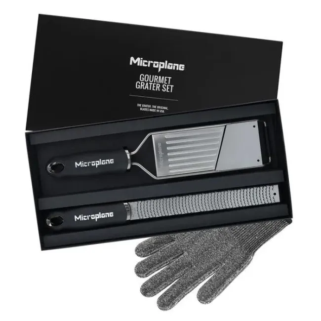Gourmet Set: 2+1 Graters + Glove