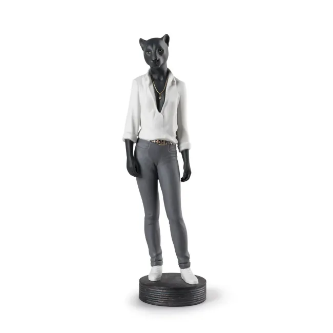 Figurka Kobieta pantera 42x11cm