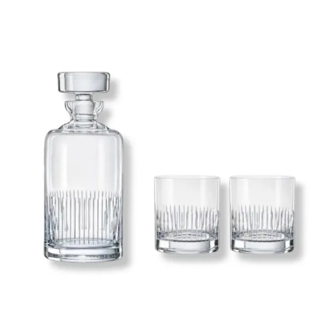 Zestaw do whisky Lines karafka 1l + 2 szklanki
