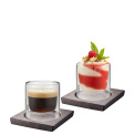 Set of 2 Glasses with 80ml Coasters - 1