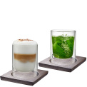 Set of 2 Glasses with 235ml Coasters - 1