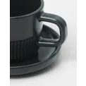 Cup with Saucer Moments 100ml for Espresso Anthracite - 5