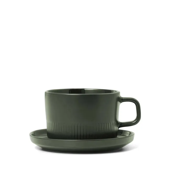 Cup with Saucer Moments 200ml for Coffee Green