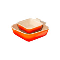 Set of Square Baking Dishes 20+13cm - Flame - 7