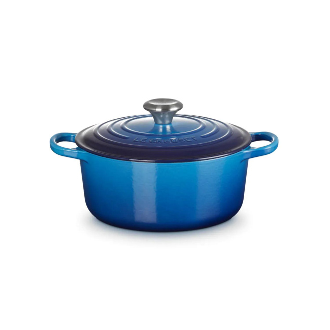 Signature Cast Iron Casserole Dish 24cm 4.2l - Azure