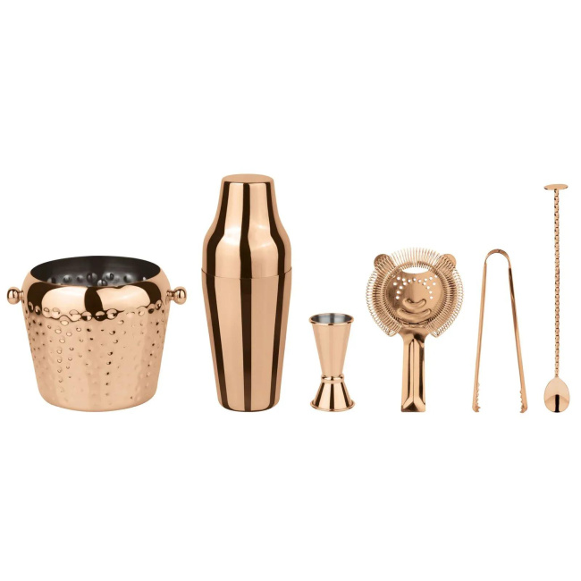 Parisian 6-piece Copper Bartender Set