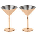 Set of 2 Martini Glasses - Copper