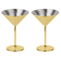 Set of 2 Martini Glasses - Golden - 1