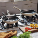 Set of 2 Silver Force Pans - 24+28cm - 7
