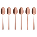 Rock PVD Copper Set of 6 Coffee/Tea Spoons - 1