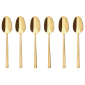 Rock PVD Gold Set of 6 Coffee/Tea Spoons