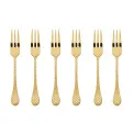 Taormina PVD Gold Set of 6 Cake Forks - 1