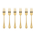 Taormina PVD Gold Set of 6 Cake Forks - 1