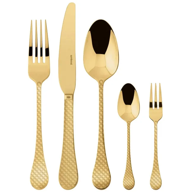 Zestaw sztućców Taormina PVD 30 elementów (6 osób) Gold