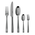Flat PVD Black 30-Piece (6 Persons) Cutlery Set - 1