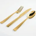Zestaw sztućców Flat PVD 30 elementów (6 osób) Gold - 2