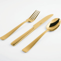 Flat PVD Gold 30-Piece (6 Persons) Cutlery Set - 6