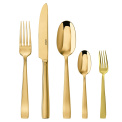 Flat PVD Gold 30-Piece (6 Persons) Cutlery Set - 1