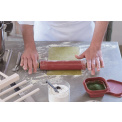 Silicone Rolling Pin 44x5.5cm Red - 4