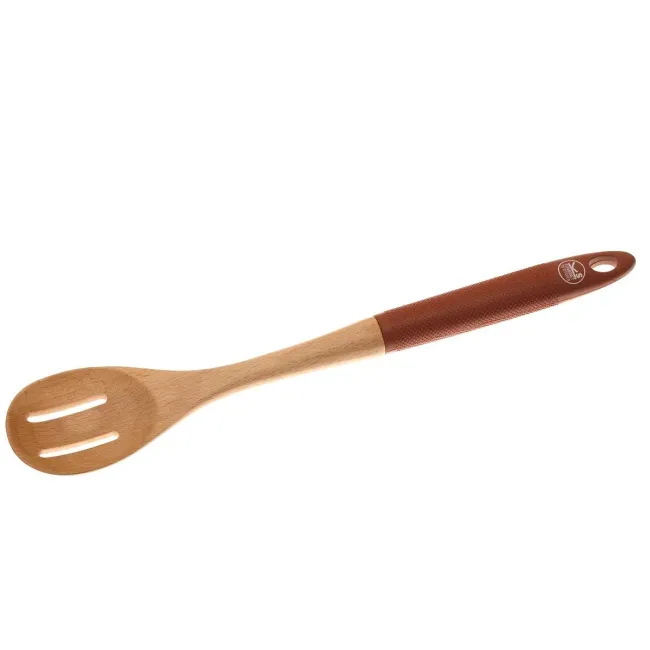 Łyżka kuchenna z otworem 35cm drewniana