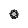 Polygono Star Vase 41x14.5cm Black - 3