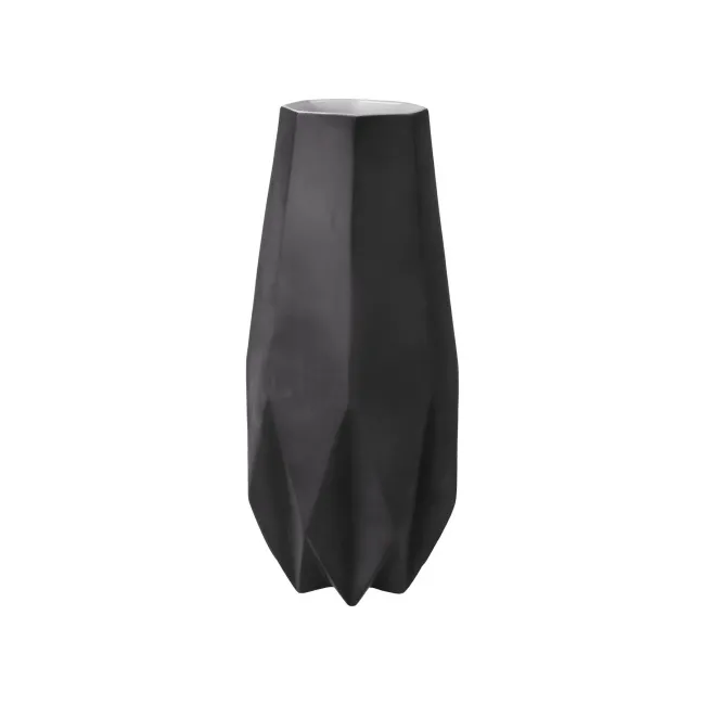 Polygono Star Vase 33.5x14cm Black