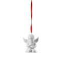 Angel with Wreath Hanging Decoration 5.3cm - 1