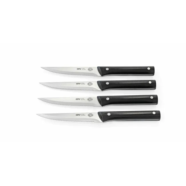 Set of 4 BBQ knives for steaks
