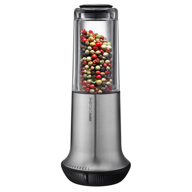 X-Plosion M salt and pepper mill in silver - 1