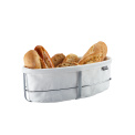 Brunch 15x11.5cm oval bread basket in white - 1