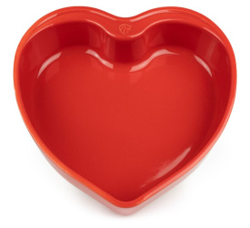 Naczynie ceramiczne Appolia 25,8x25cm serce czerwone