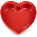 Appolia ceramic dish 25.8x25cm heart-shaped in red - 1