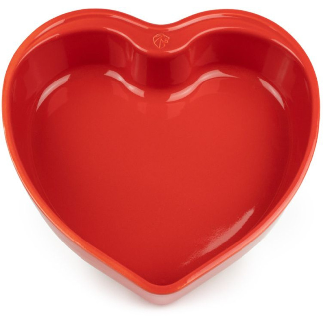 Naczynie ceramiczne Appolia 25,8x25cm serce czerwone