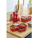 Appolia For You set of 2 dishes 350ml heart-shaped in red - 3