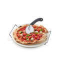 Zestaw Darioso Kamień do pizzy  ze stojakiem + nóż - 3