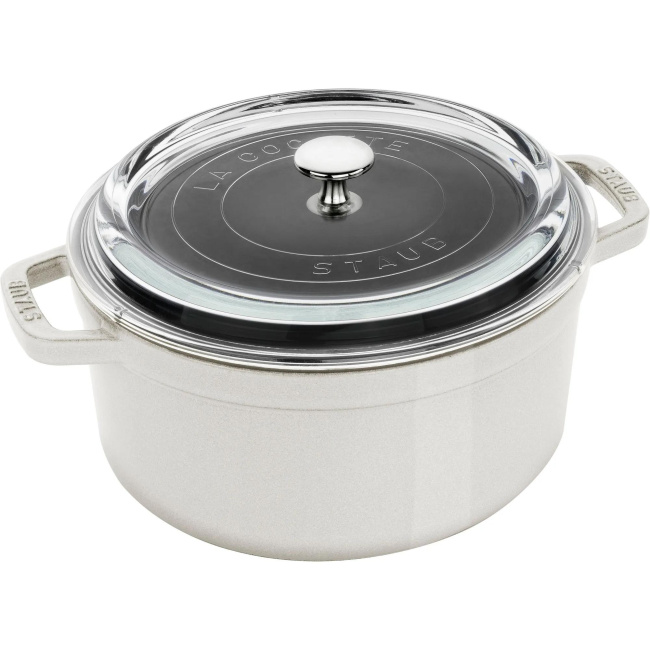 Garnek żeliwny La Cocotte 24cm 3,8l truflowy