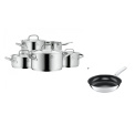 Gourmet Plus pot set - 9 pieces + Durado frying pan 28cm - 1
