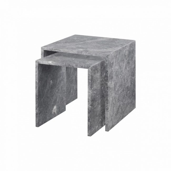 Zestaw 2 stolików Varu tundra gray - 1